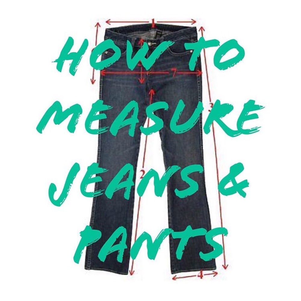 How I measure pants/jeans!